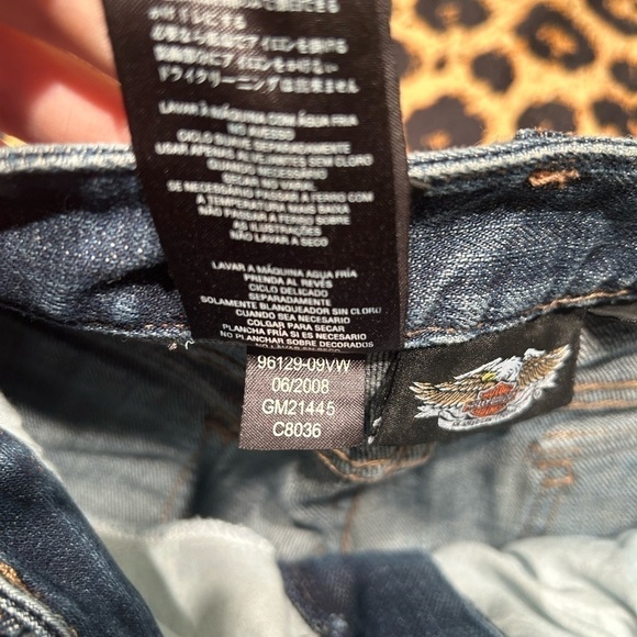 Y2K Harley Davidson Studded & Rhinestone Jeans - Picture 6 of 7